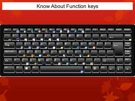 Know About Function keys