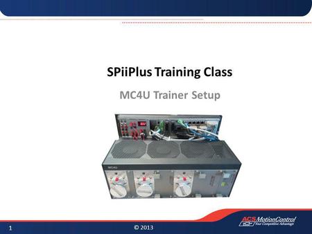 SPiiPlus Training Class