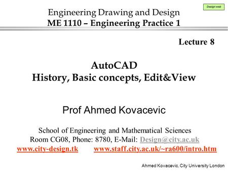 AutoCAD History, Basic concepts, Edit&View