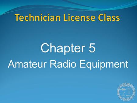 Technician License Class