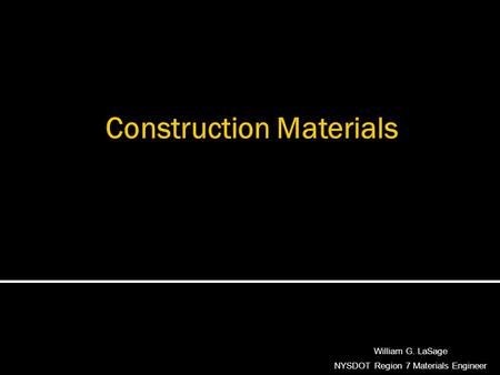 Construction Materials