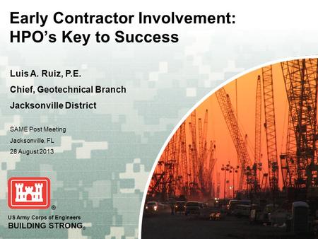 Early Contractor Involvement: HPO’s Key to Success