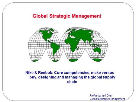 Global Strategic Management