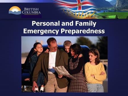 Personal and Family Emergency Preparedness