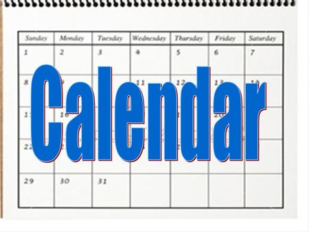 Calendar.