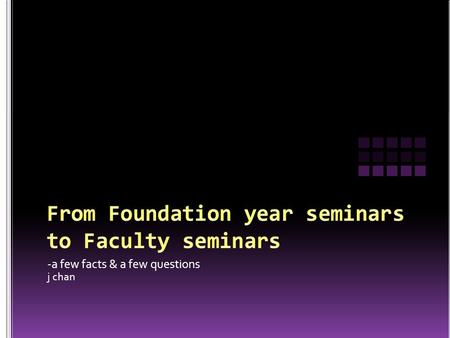 -a few facts & a few questions j chan. PolyU admitted non-local students to the 3 year undergrad programmes for more than 10 years, growing from the small.