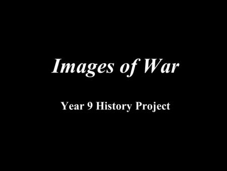 Year 9 History Project Images of War. Chamberlain and the Munich Agreement Neville Chamberlain, the British Prime Minister, wanted to avoid war with Germany.