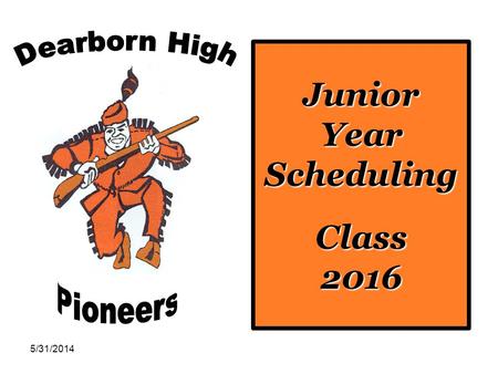 5/31/2014 Junior Year Scheduling Class 2016. Graduation Requirements 8 semesters of Language Arts 6 semesters of Social Studies 6 semesters of Science.