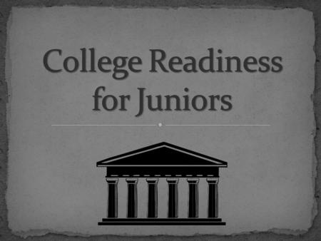 Two of the most accurate predictors of post-secondary success are: 1. Taking rigorous courses in HS 2. Having a career focus.