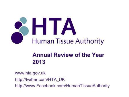 Annual Review of the Year 2013