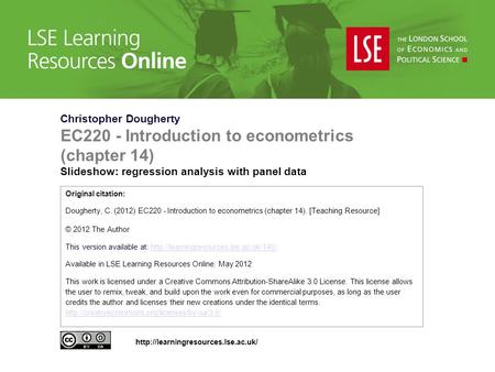 EC220 - Introduction to econometrics (chapter 14)