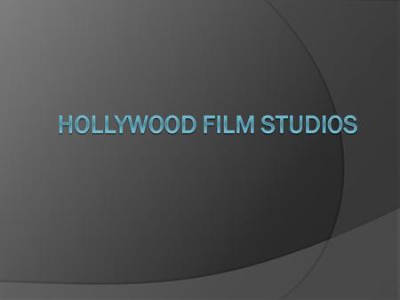 Hollywood Film studios