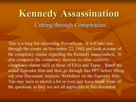 Kennedy Assassination