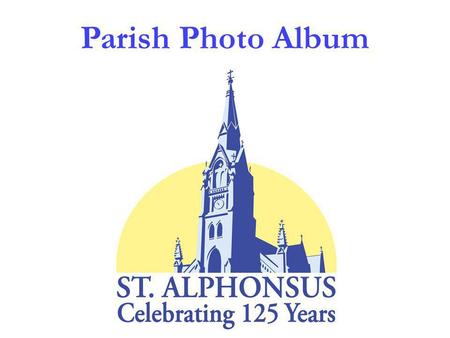 Parish Photo Album. 1882First church 1882First rectory.