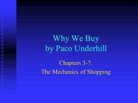 Why We Buy by Paco Underhill