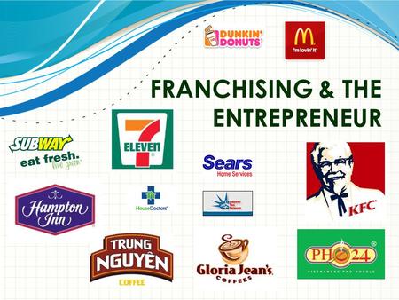 FRANCHISING & THE ENTREPRENEUR