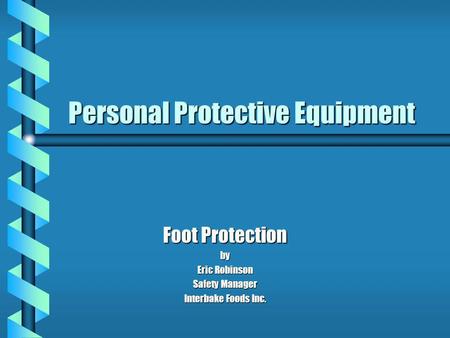 Personal Protective Equipment