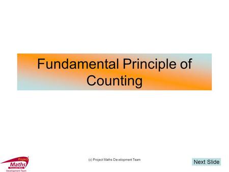 Fundamental Principle of Counting