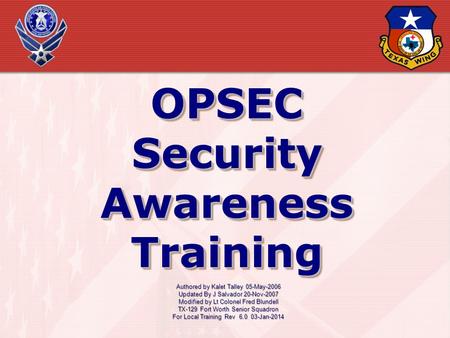 Security Awareness Training