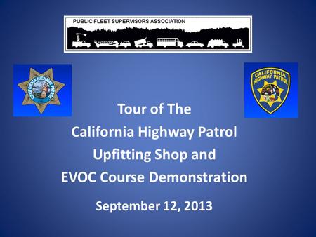 California Highway Patrol EVOC Course Demonstration