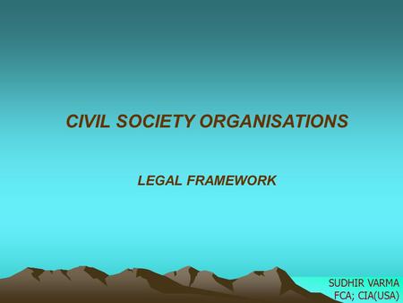 CIVIL SOCIETY ORGANISATIONS