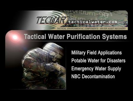 1. 2 CAPTURE, CONTAIN, TREAT AND DISPOSE OF DECONTAMINATION RUNOFF ON-SITE Primo L. Acernese TerraGroup Corporation TECWAR ® Systems Allentown, PA Originally.