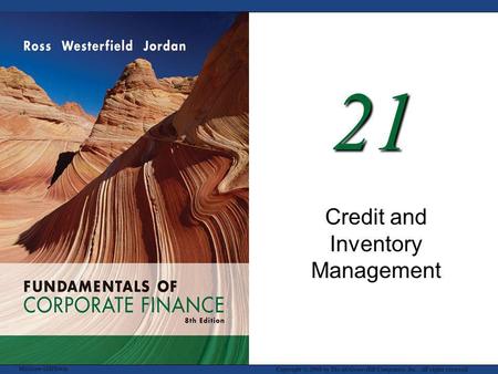 Key Concepts Understand the key issues related to credit management