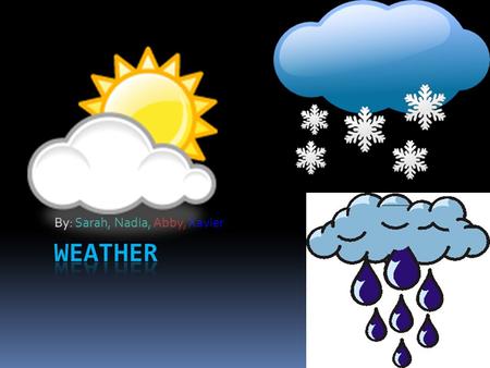 By: Sarah, Nadia, Abby, Xavier. Weather In the northeast region the weather is in between the 20s and the 30s and snowy. In Connecticut there was just.