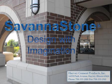 Harvey Cement Products, Inc. 16030 Park Avenue, Harvey, Illinois 60426 Phone: 708-333-1900 Fax: 708-333-1910 Harvey Cement Products, Inc. 16030 Park Avenue,