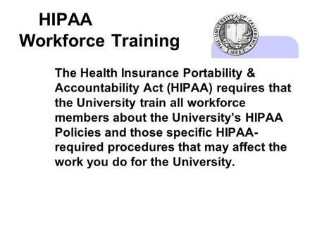 HIPAA Workforce Training