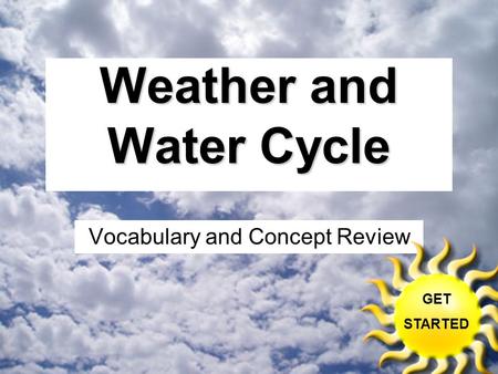 Weather and Water Cycle