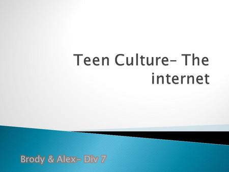 Business networks are conn. By the internet Social networking sites connected by internet Various cellphones connected by the internet.