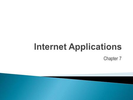 Internet Applications