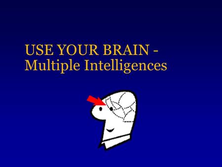 USE YOUR BRAIN - Multiple Intelligences Who is intelligent?