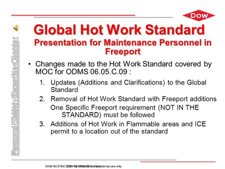 Global Hot Work Standard