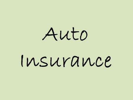 Auto Insurance. Dont Drive without Insurance! Driving without insurance is a risky proposition. Although it might save you money in the short run, the.