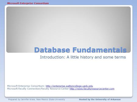 Database Fundamentals