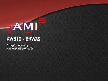 Brought to you by AMI MARINE (UK) LTD. Support before, during and after Fully Type Approved Worldwide Sales, Service and Support System configuration.