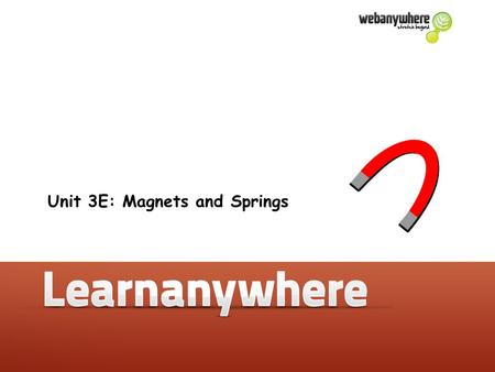 Unit 3E: Magnets and Springs. Magnets and Springs.