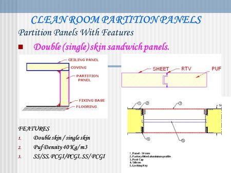 CLEAN ROOM PARTITION PANELS