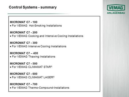 Control Systems - summary