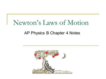 Newton’s Laws of Motion