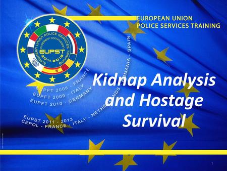 1 Kidnap Analysis and Hostage Survival. 2 Major Philippe PACAUD Chief of the French Gendarmerie Afghanistan training cell -Abroad experience: -UNIPTF.