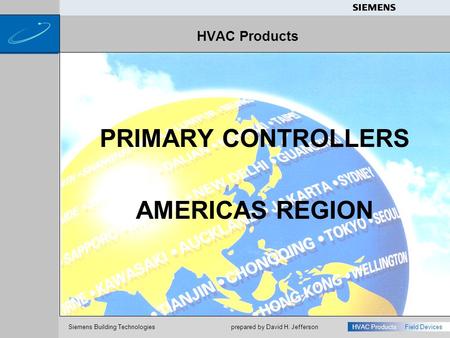 PRIMARY CONTROLLERS AMERICAS REGION HVAC Products