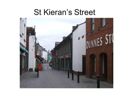 St Kierans Street. Street Plaque Shee Alms House.