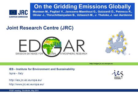 On the Gridding Emissions Globally Muntean M. , Pagliari V