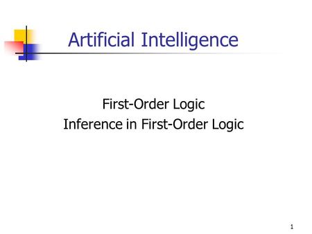 Artificial Intelligence