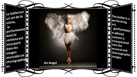 An Angel Ballerina in pink against studio background.