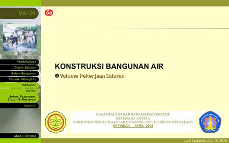 KONSTRUKSI BANGUNAN AIR