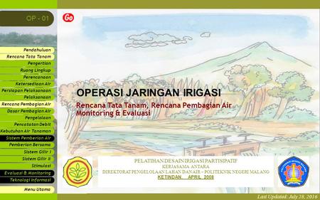 Operasi Jaringan Irigasi